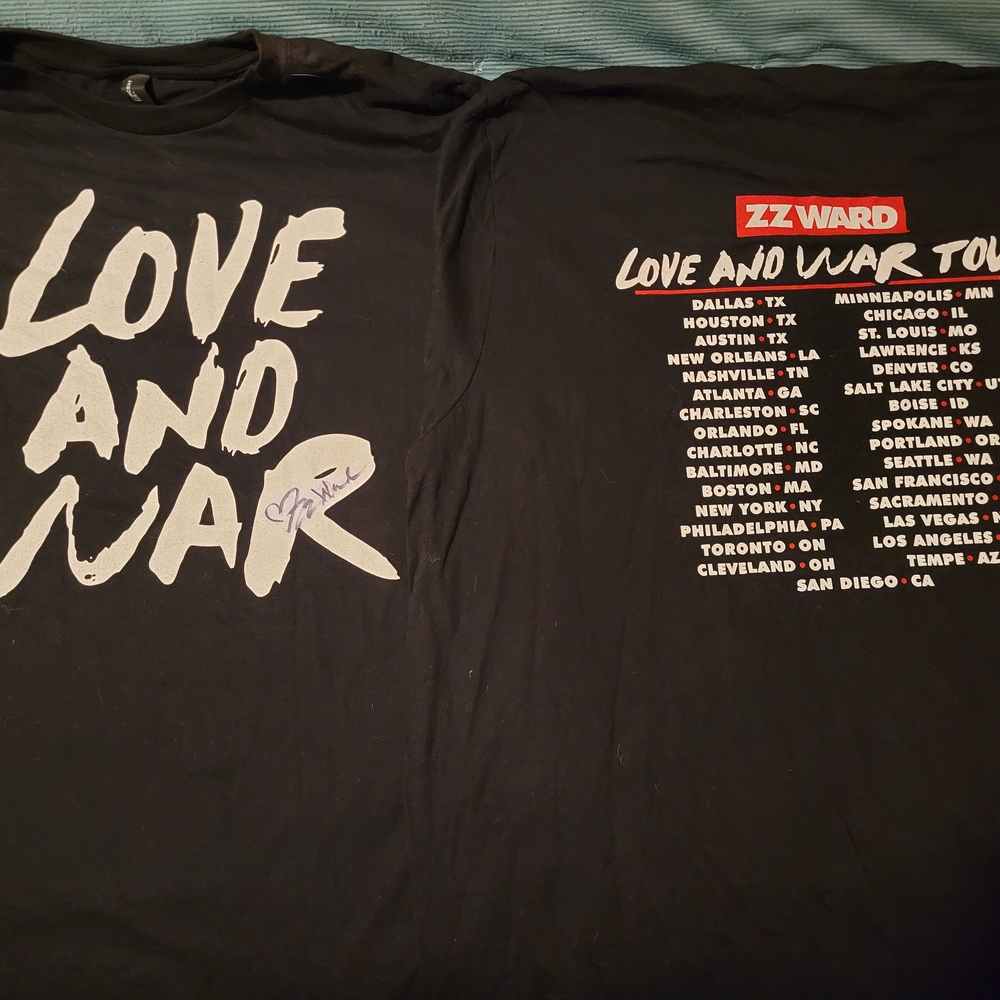 ZZ Ward Love and War Tour Tee